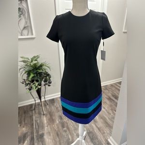 NWT Calvin Klein Women’s Short Sleeve Black Dress Size 2